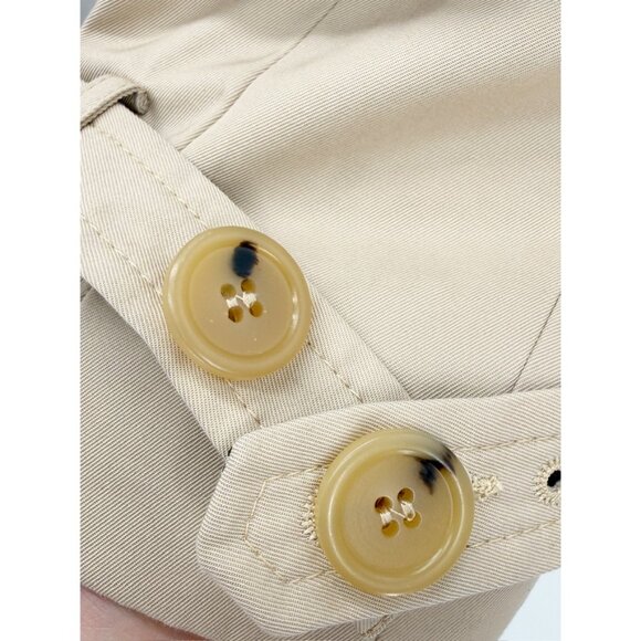 Sandro Victory Plaid Back Cotton Trench Coat 36/S - Picture 6 of 16